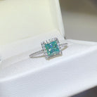 2 Carat 925 Sterling Silver Moissanite Square Shape Ring-Bijou Crush