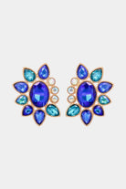 Geometrical Shape Glass Stone Dangle Earrings-Bijou Crush