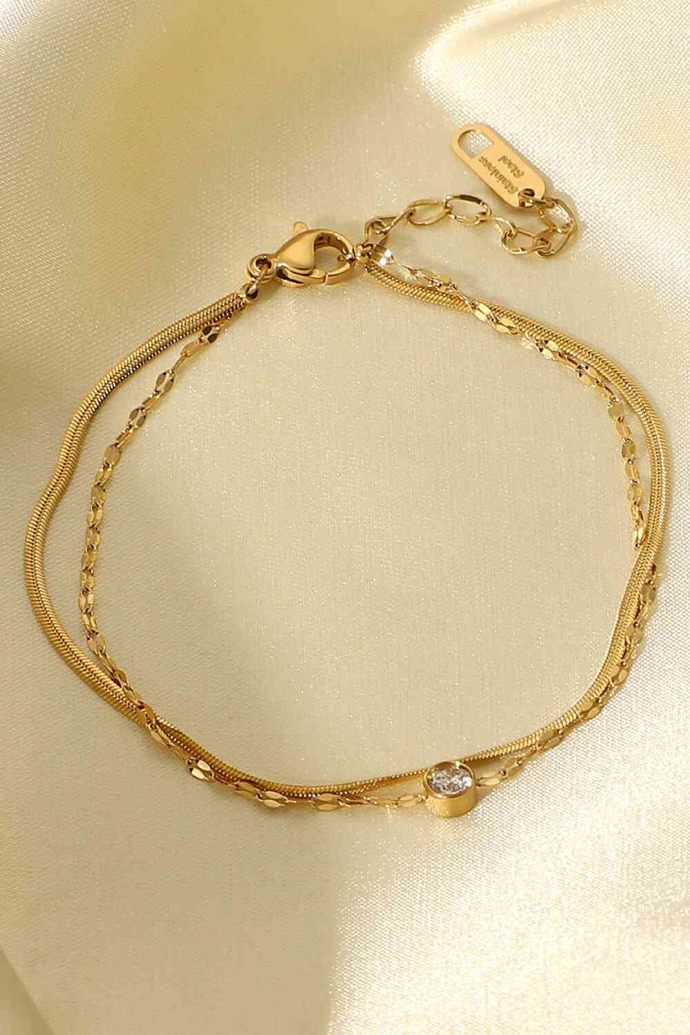 Icing on the Cake Rhinestone Double-Layered Bracelet-Bijou Crush