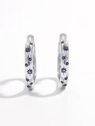 925 Sterling Silver Inlaid Zircon Huggie Earrings-Bijou Crush