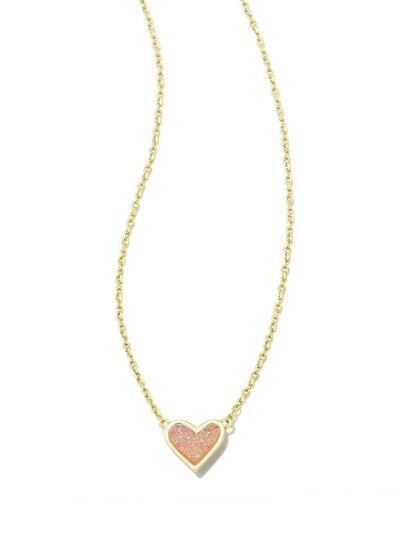 14K Gold-Plated Heart Pendant Necklace-Bijou Crush