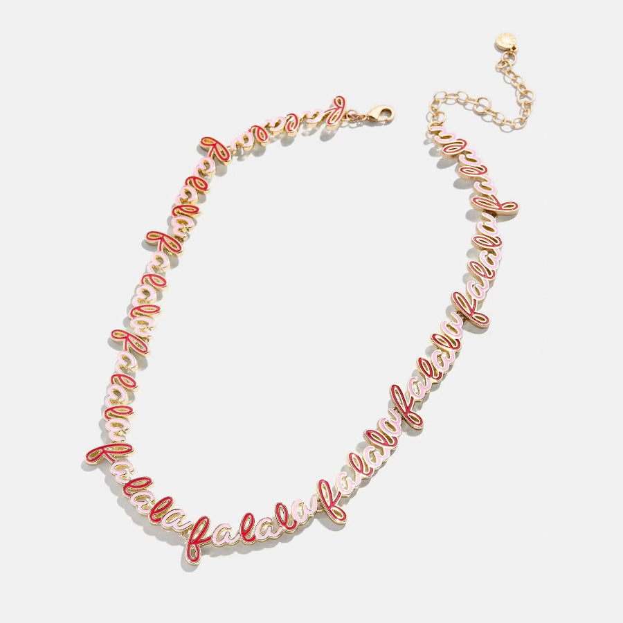 Rhinestone 14K Gold-Plated Beaded Necklace-Bijou Crush