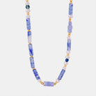 Freshwater Pearl Titanium Steel Geometric Bead Necklace-Bijou Crush