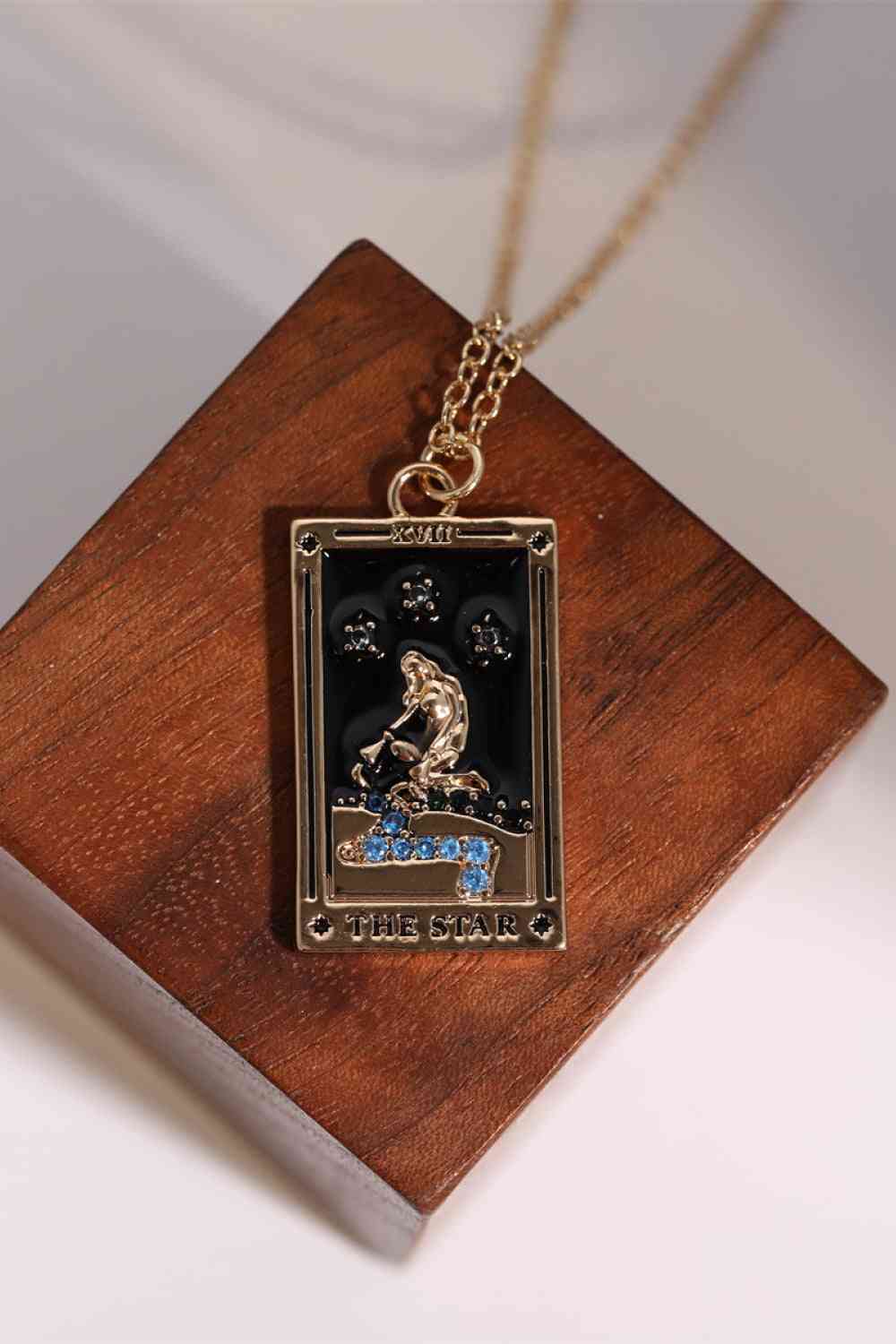 Tarot Card Pendant Stainless Steel Necklace-Bijou Crush
