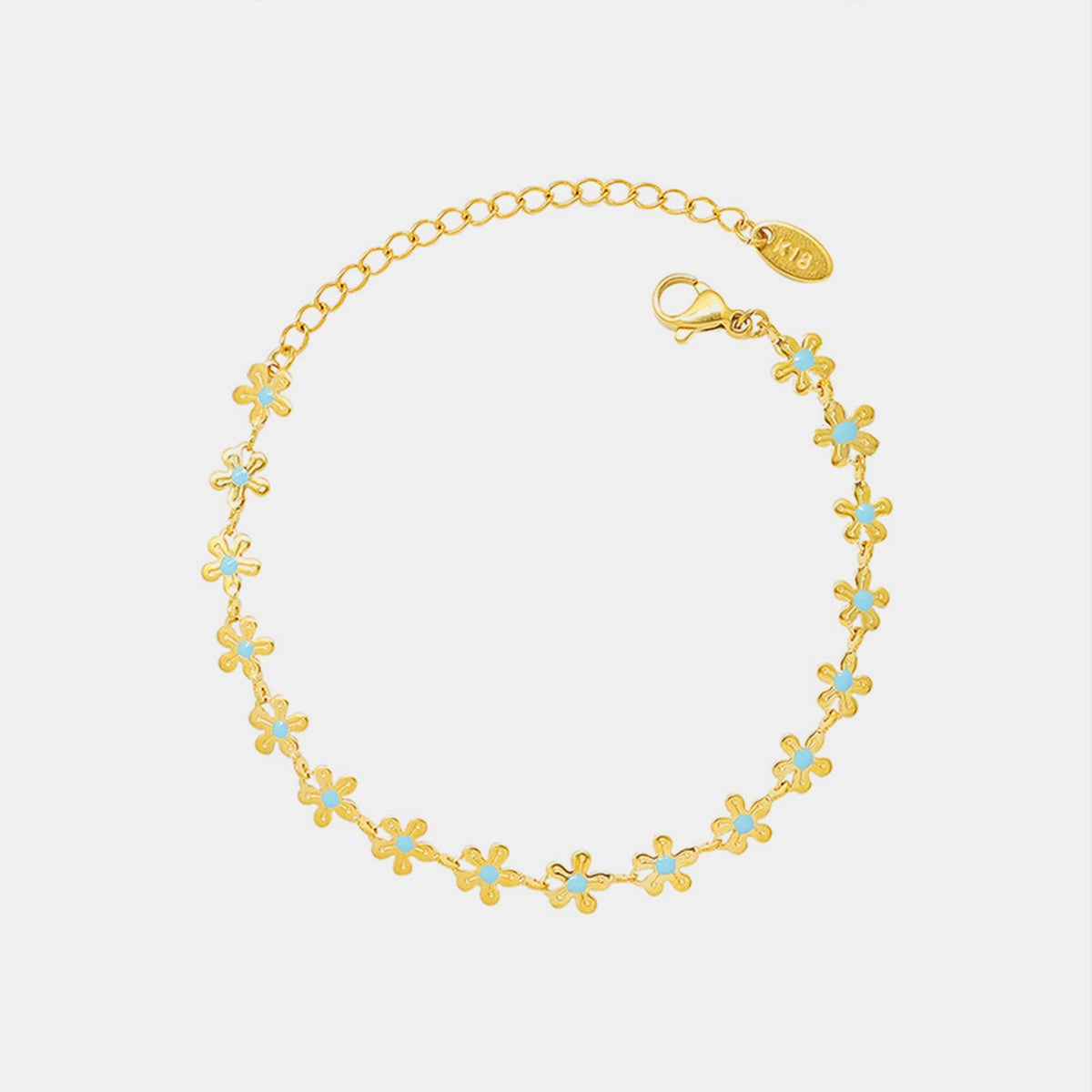 Titanium Steel Drip Oil Flower Bracelet-Bijou Crush