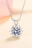 Learning To Love 925 Sterling Silver Moissanite Pendant Necklace-Bijou Crush