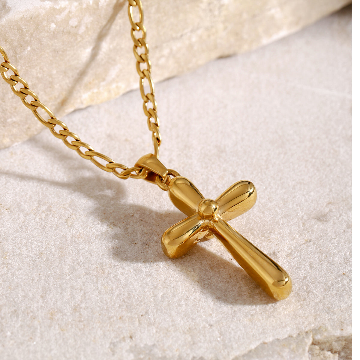 Stainless Steel Cross Necklace-Bijou Crush