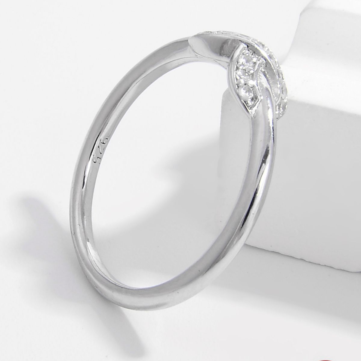 Sterling Silver Zircon Geometric Ring-Bijou Crush