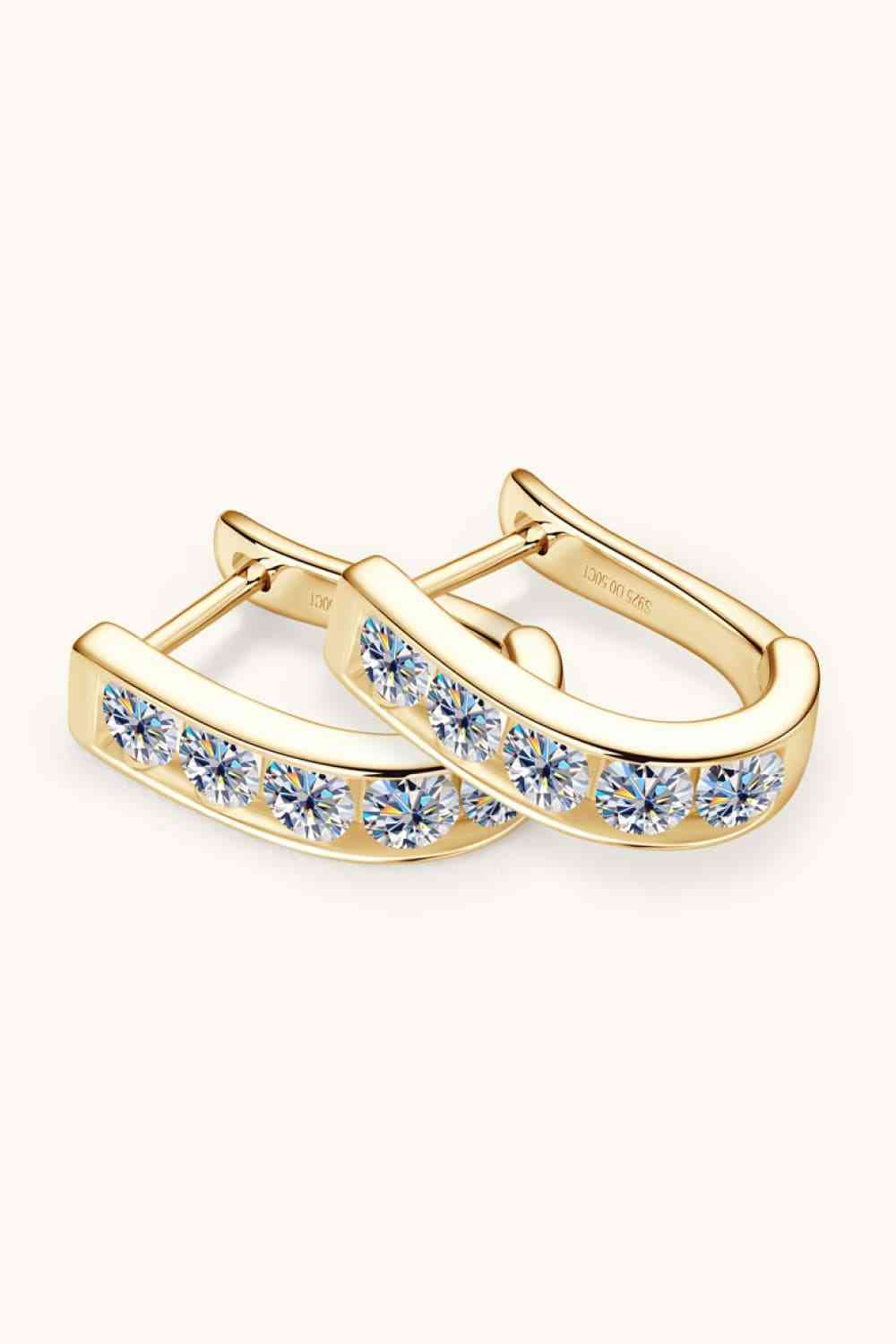 1 Carat Moissanite 925 Sterling Silver Earrings-Bijou Crush