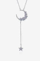 Star & Moon Moissanite Necklace-Bijou Crush