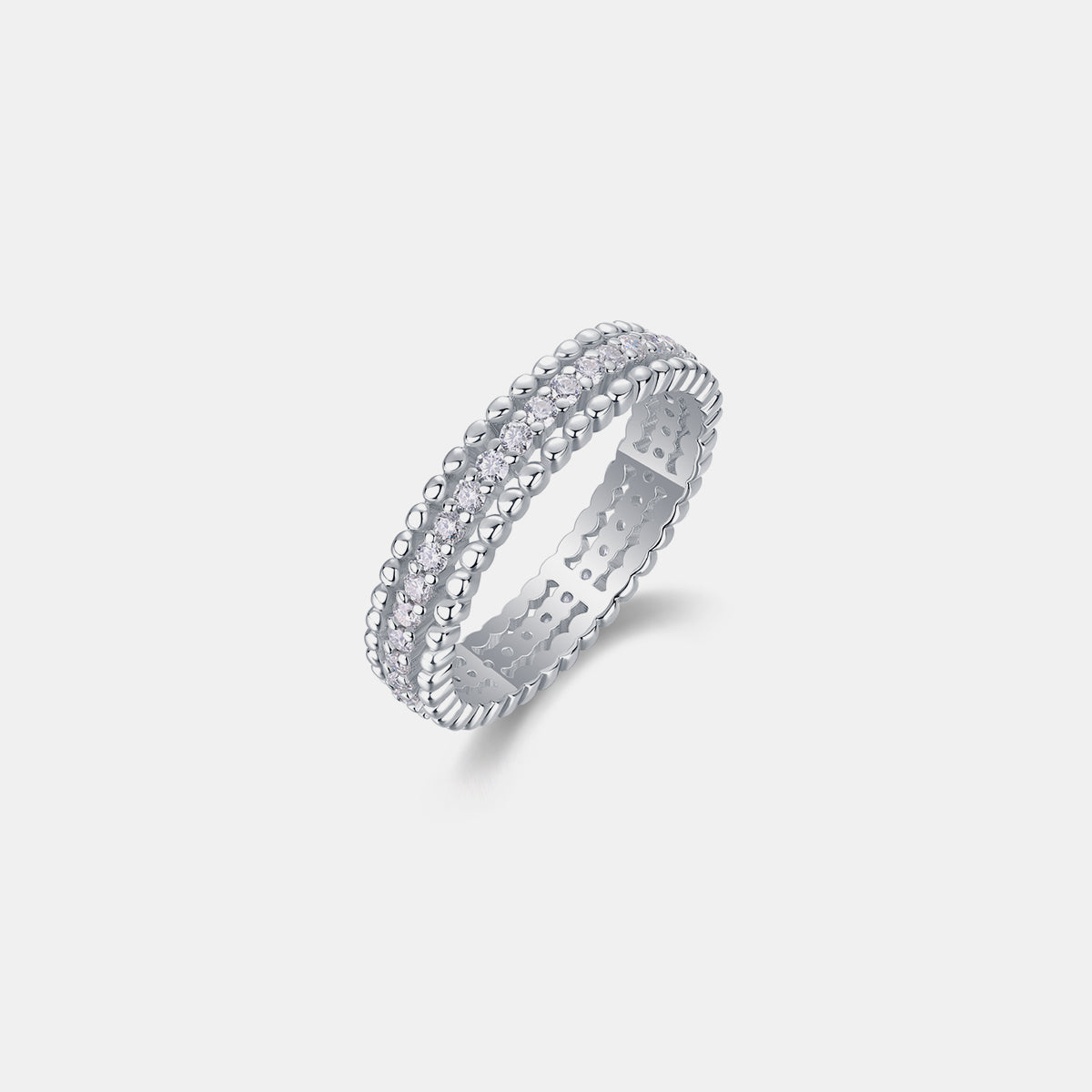Moissanite 925 Sterling Silver Ring-Bijou Crush