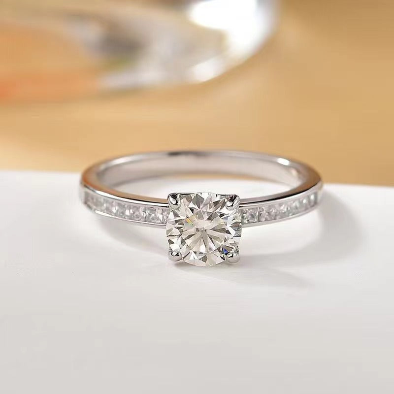 2 Carat Moissanite Zircon 925 Sterling Silver Ring-Bijou Crush