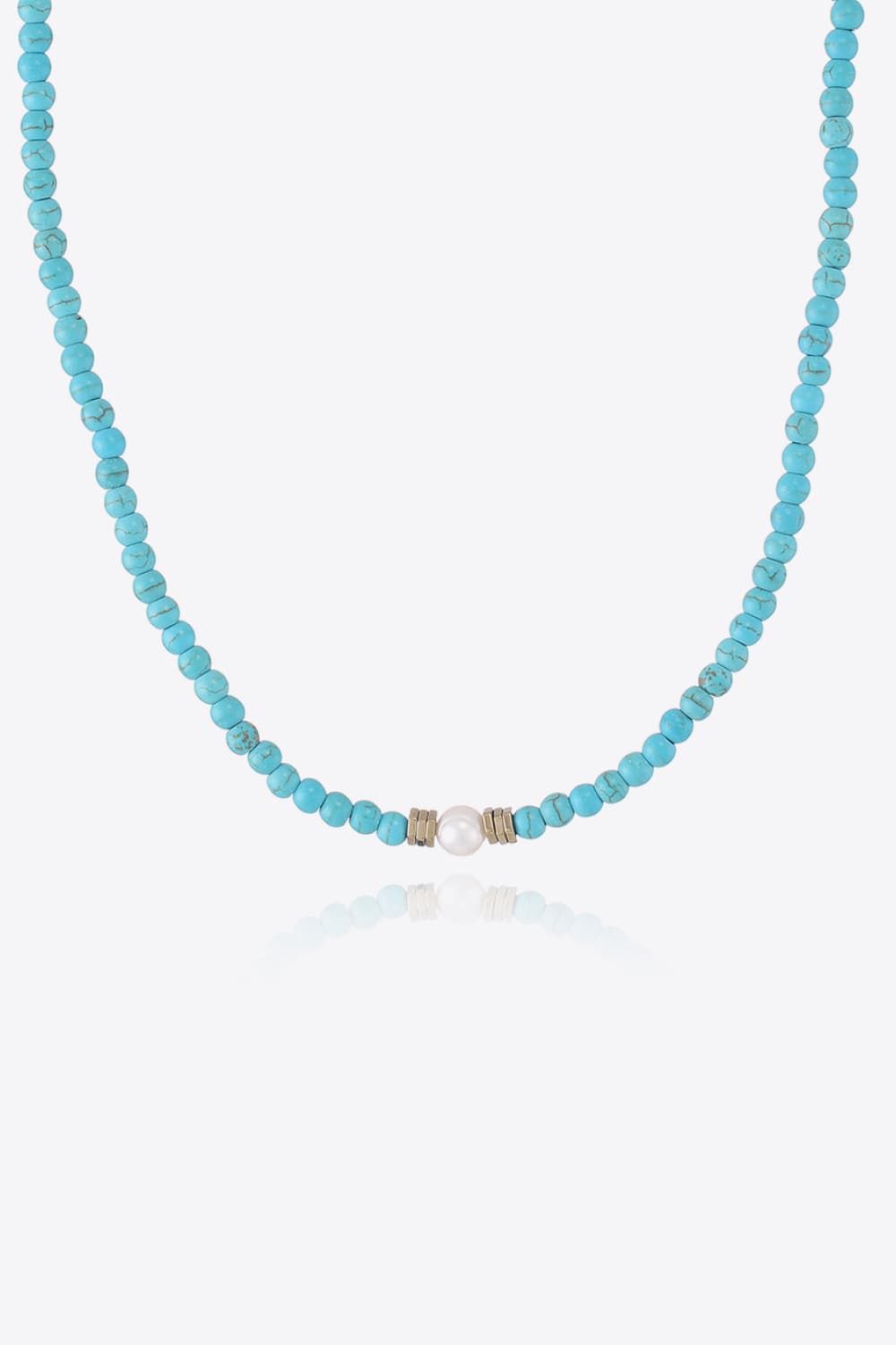 Turquoise & Pearl Necklace-Bijou Crush