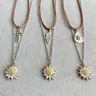 Sunflower Pendant Necklace Set-Bijou Crush
