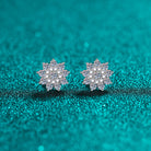 925 Sterling Silver Moissanite Zircon Stud Earrings-Bijou Crush