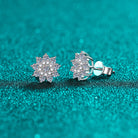 925 Sterling Silver Moissanite Zircon Stud Earrings-Bijou Crush