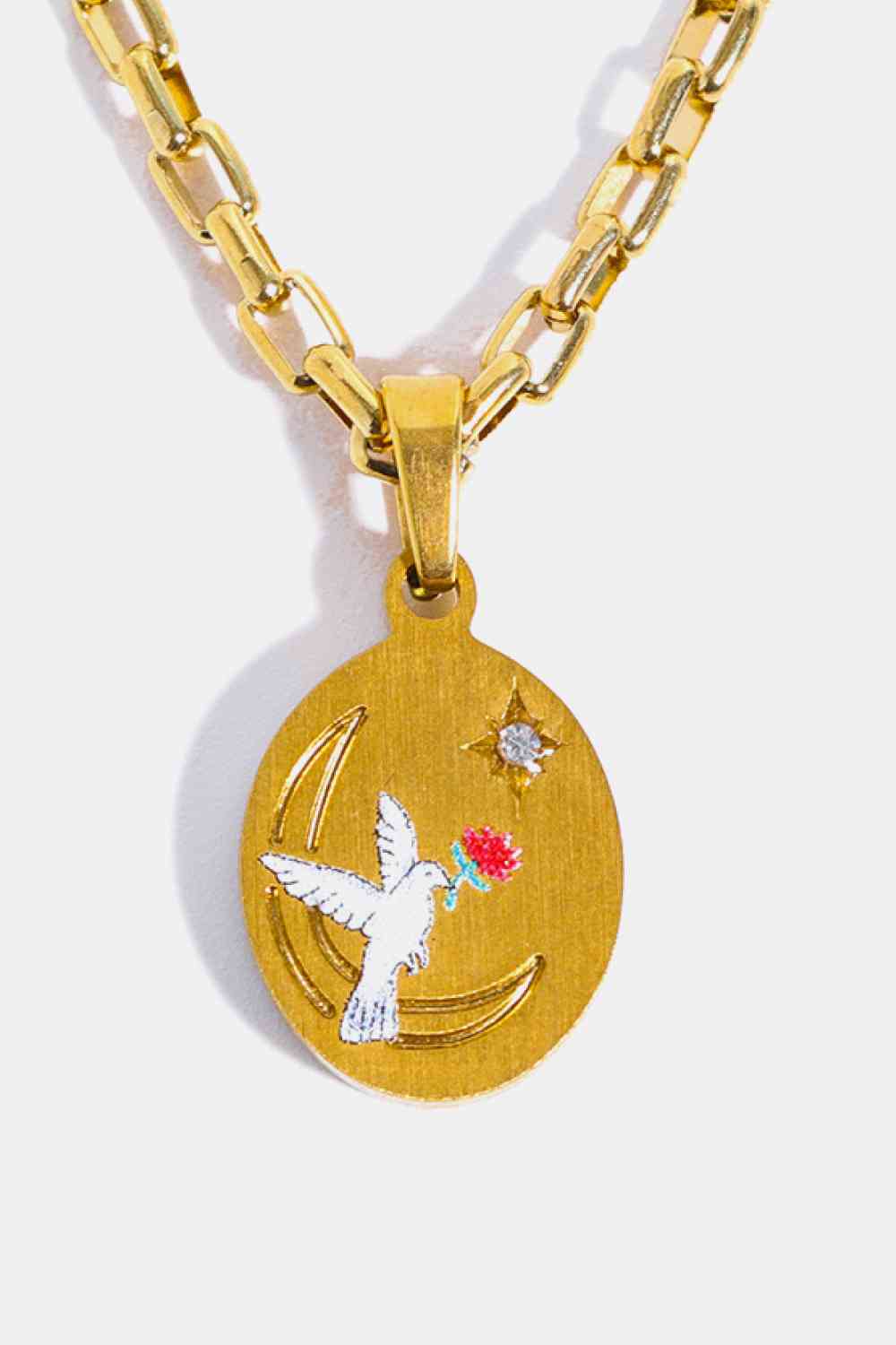 Stainless Steel 18K Gold-Plated Necklace-Bijou Crush