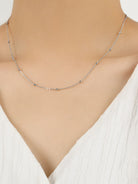 925 Sterling Silver Beaded Necklace-Bijou Crush