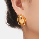 Titanium Steel Geometric Shape Earrings-Bijou Crush