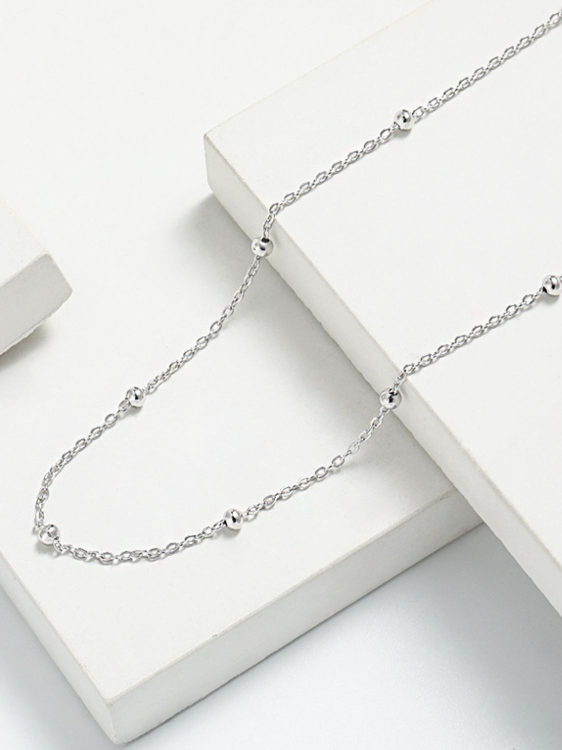 925 Sterling Silver Beaded Necklace-Bijou Crush