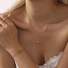 Stainless Steel Inland Zircon Snowflake Necklace-Bijou Crush