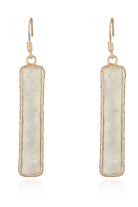 Natural Stone Drop Earrings-Bijou Crush
