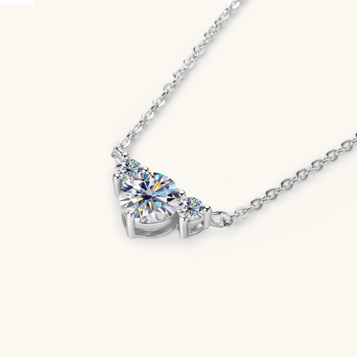 1.2 Carat Moissanite Sterling Silver Necklace-Bijou Crush