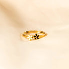 925 Sterling Silver Enamel Flower Ring-Bijou Crush