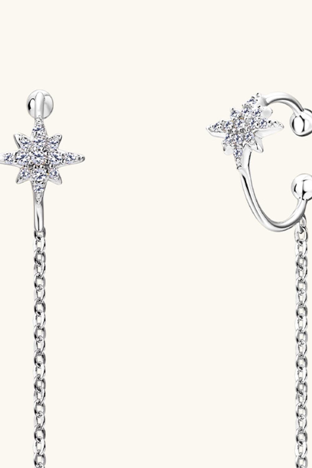 Moissanite 925 Sterling Silver Threader Earrings-Bijou Crush