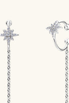 Moissanite 925 Sterling Silver Threader Earrings-Bijou Crush