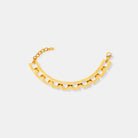 Titanium Steel Hollow Square Chain Bracelet-Bijou Crush