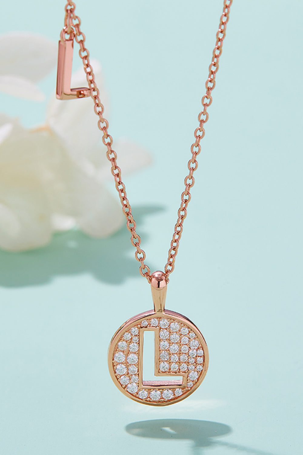 Adored Moissanite K to T Pendant Necklace-Bijou Crush
