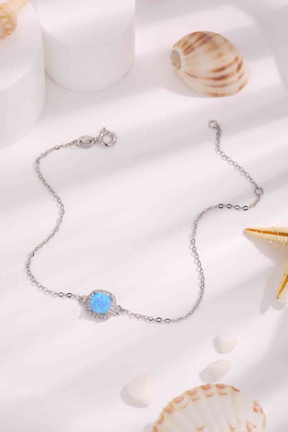 Opal Platinum-Plated Bracelet-Bijou Crush