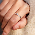Inlaid Zircon Bicolor Rose Gold-Plated Ring-Bijou Crush