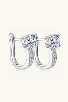 2 Carat Moissanite 925 Sterling Silver Earrings-Bijou Crush