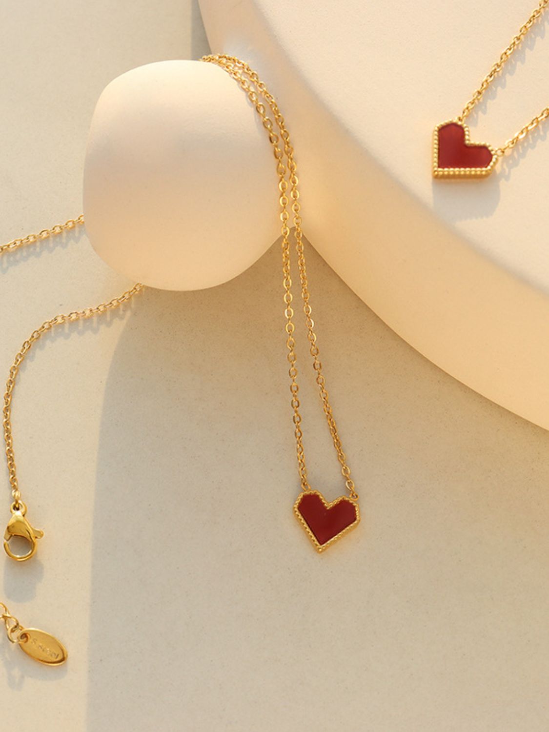 Titanium Steel Heart Necklace-Bijou Crush