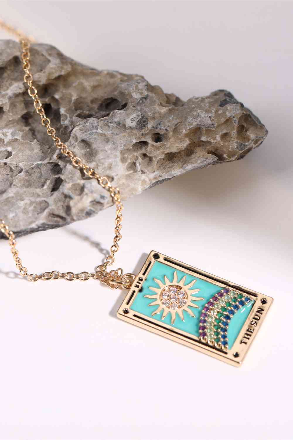 Tarot Card Pendant Stainless Steel Necklace-Bijou Crush