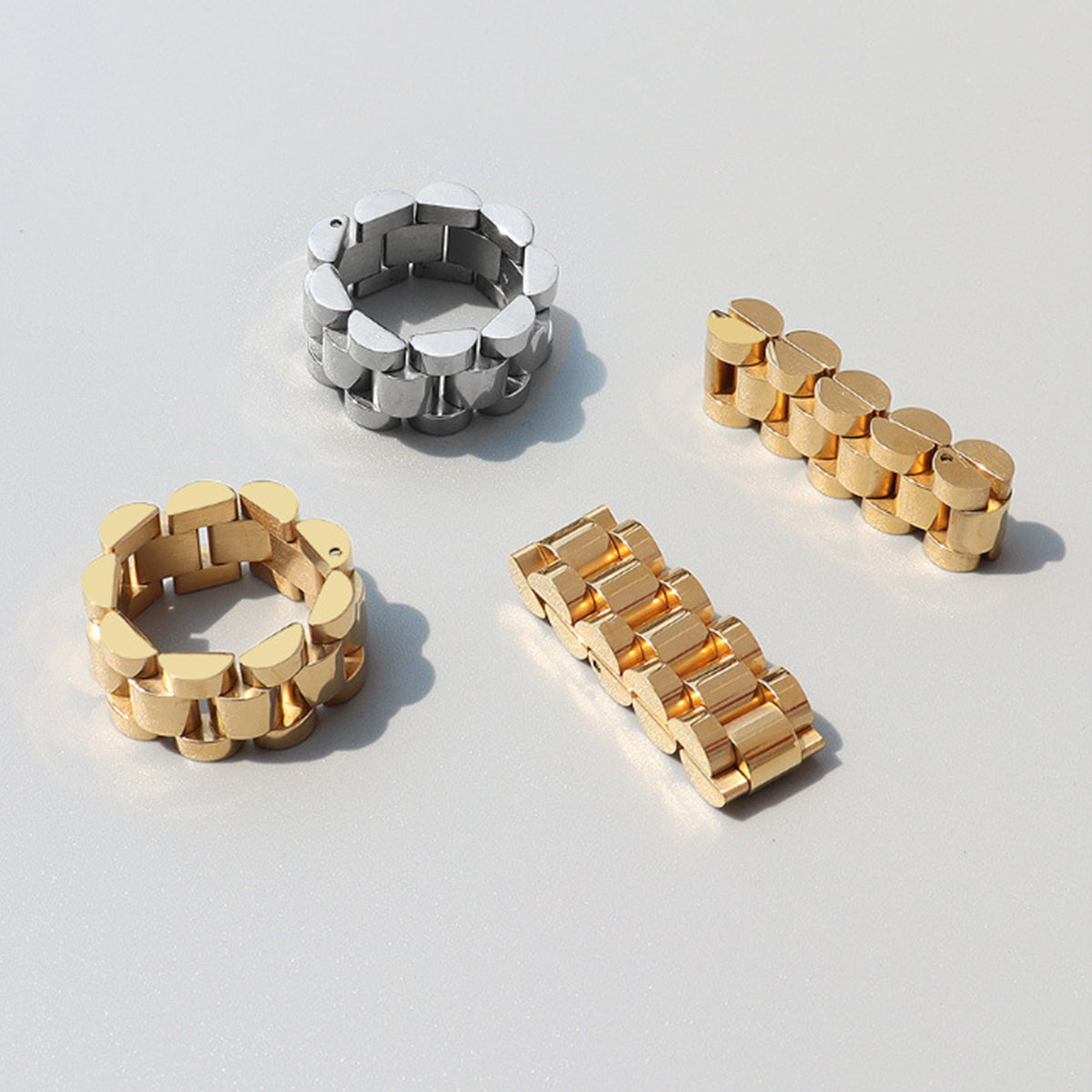 Plated Titanium Steel Ring-Bijou Crush