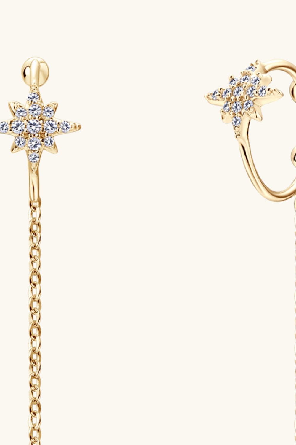 Moissanite 925 Sterling Silver Threader Earrings-Bijou Crush