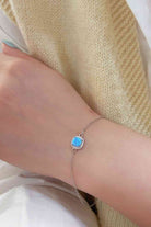 Opal Platinum-Plated Bracelet-Bijou Crush