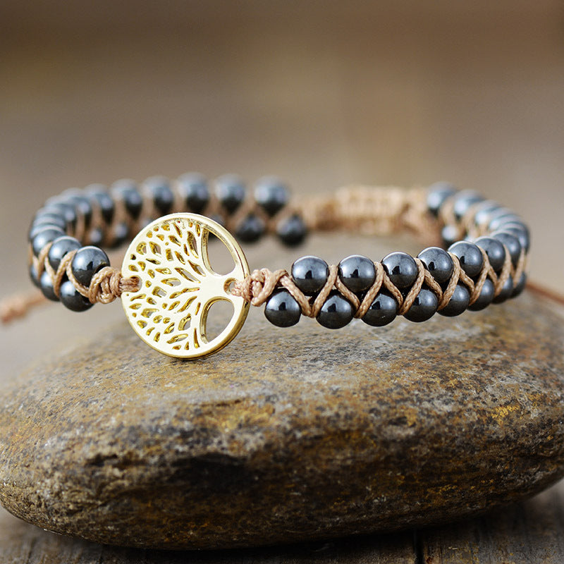 Alloy Natural Stone Braided Bracelet-Bijou Crush