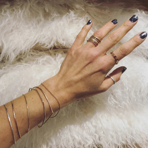 Nash Octagon Bangle Bracelet-Bijou Crush