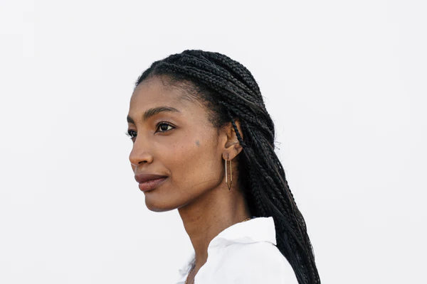 Esther Badge Hoops Earrings-Bijou Crush