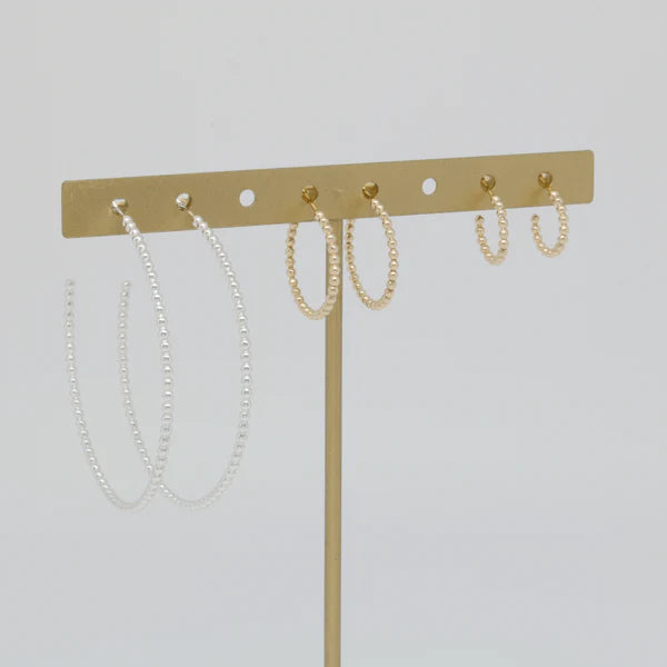 Eva Beaded Hoops-Bijou Crush