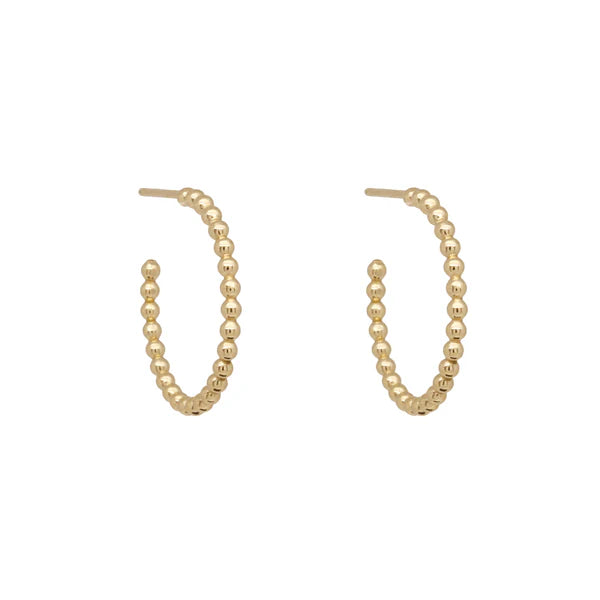 Eva Beaded Hoops-Bijou Crush