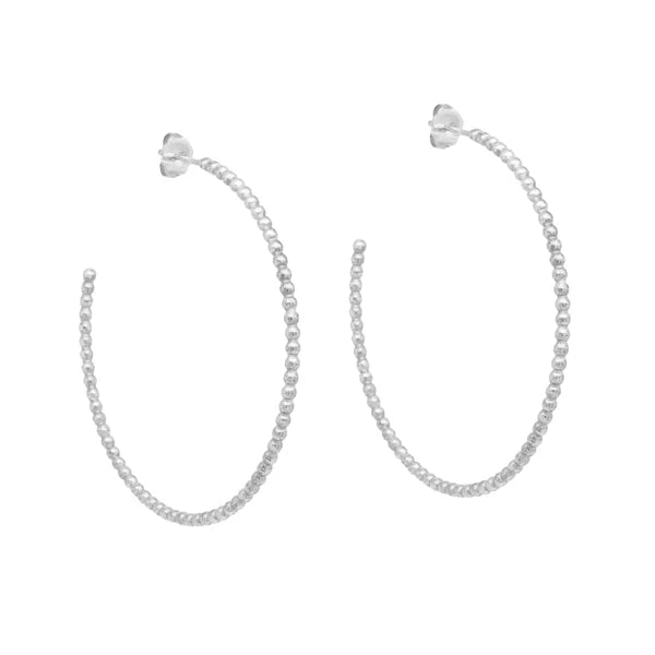Eva Beaded Hoops-Bijou Crush