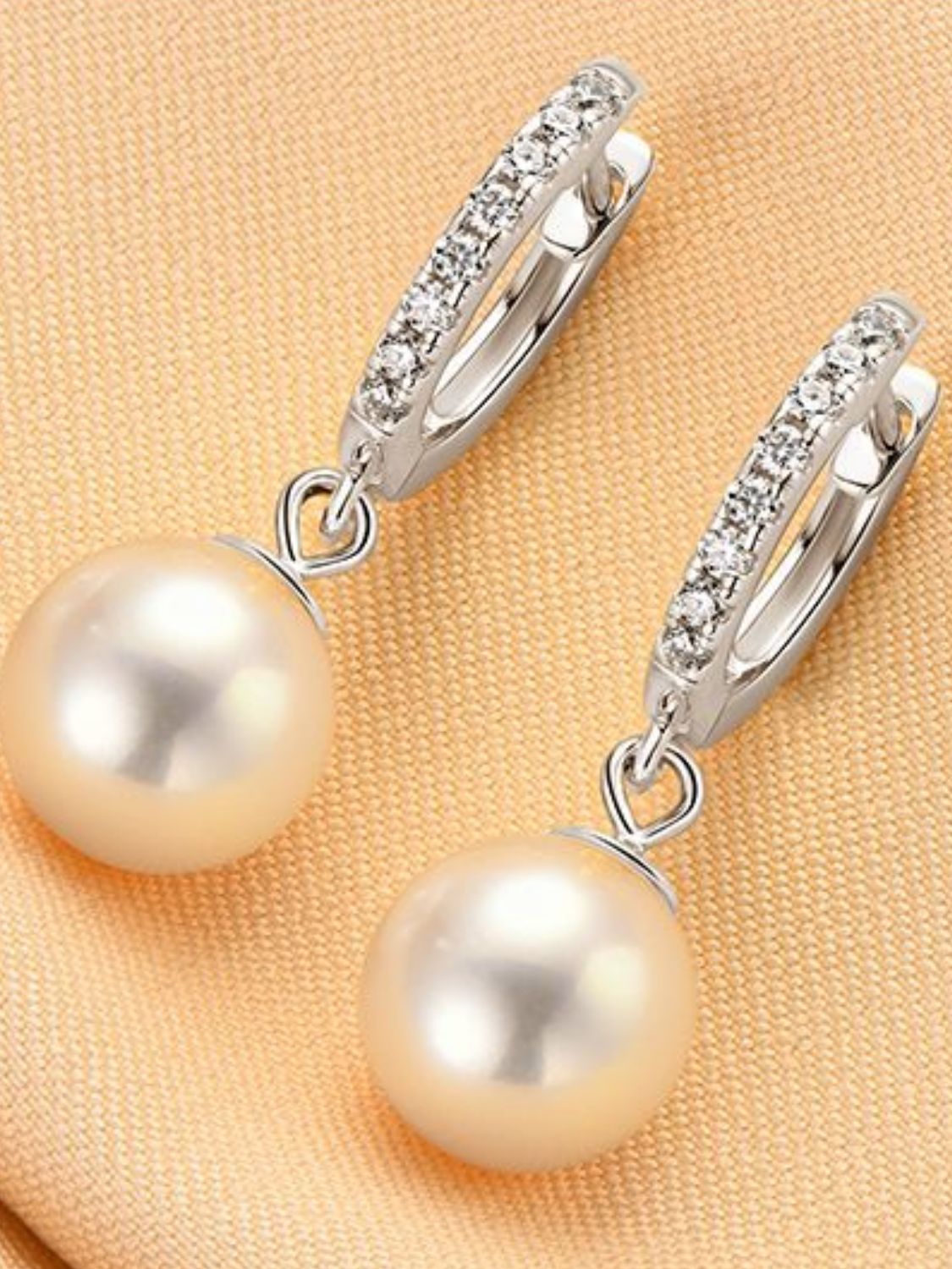 Freshwater Pearl Earrings 925 Sterling Silver-Bijou Crush