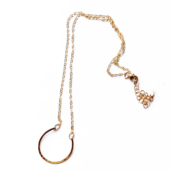 Hanna Half Moon Necklace-Bijou Crush
