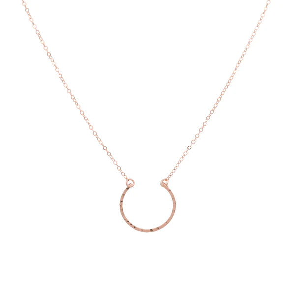 Hanna Half Moon Necklace-Bijou Crush