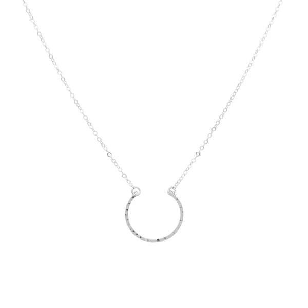 Hanna Half Moon Necklace-Bijou Crush